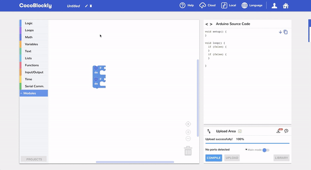 Saving and loading Blockly workspace to/from local storage